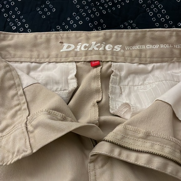 DICKIES Roll Hem Crop Wide Leg Pants - Picture 5 of 5